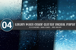 Luxury Multi Color Glitter Digital Paper Product Image 1