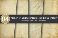 Crumpled Vintage Parchment Digital Paper Product Image 1