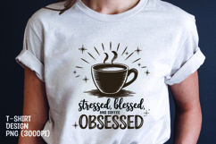 Coffee quote t-shirt sublimation png Product Image 1