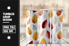 Fall autumn leaves tumbler wrap design Product Image 1