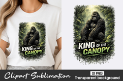 King Of The Canopy Gorilla Clipart PNG Product Image 1