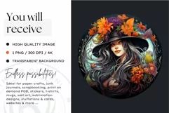 Fantasy Witches Clipart PNG for Crafts and sublimation Product Image 2