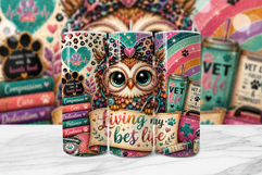 Vet Tumbler Wrap PNG Sublimation Design Product Image 1