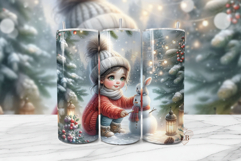 Winter Wonderland Christmas Tumbler Wrap PNG Product Image 1