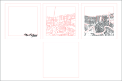 New Orleans USA Layered City Map SVG | 4 Layer Laser Cut SVG Product Image 2