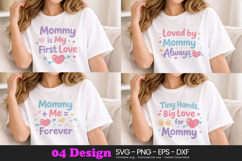 Mother’s Day Mom SVG PNG | Cute Love Mom Quote Sublimation Product Image 1