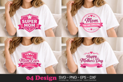 Cute Mom Quotes SVG | Motherhood Shirt Design Product Image 1