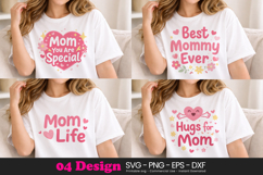 Mommy Love SVG | Cute Motherhood Quote Design Product Image 1