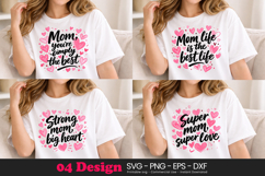 Mom Life Quote | Mommy Love SVG PNG Files Product Image 1
