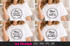 Floral Mom Quote SVG PNG Sublimation Design for Mothers Product Image 1