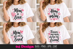 Cute Mom &amp; Mommy SVG | Motherhood Quote Design Files Product Image 1