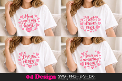 Mom Life Quotes SVG PNG Sublimation Design for Mothers Product Image 1