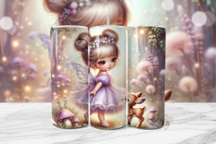 Fairy Sublimation PNG | Enchanted Woodland Tumbler Wrap Product Image 1