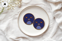 Round Dog Stud Earrings Vol.2 | Dog Earrings SVG Product Image 3