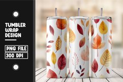 Fall autumn leaves tumbler wrap design Product Image 1