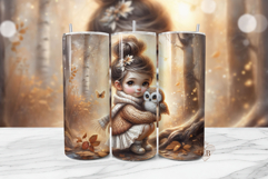 Owl Sublimation PNG | 20oz Tumbler Seamless Wrap Product Image 1