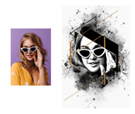 Mixed Media Abstract Art Photoshop Template Product Image 2