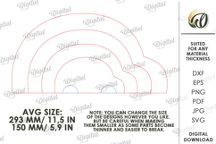 New Baby Gift Laser Cut. Baby Birth Stats Decor SVG Product Image 2