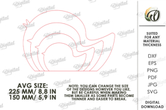 New Baby Gift Laser Cut. Baby Birth Stats Decor SVG Product Image 2