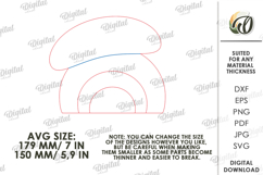 New Baby Gift Laser Cut. Baby Birth Stats Decor SVG Product Image 2