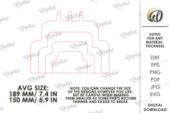New Baby Gift Laser Cut. Baby Birth Stats Decor SVG Product Image 2