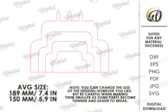 New Baby Gift Laser Cut. Baby Birth Stats Decor SVG Product Image 2