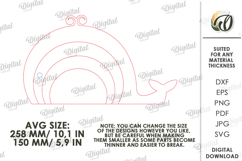 New Baby Gift Laser Cut. Baby Birth Stats Decor SVG Product Image 2