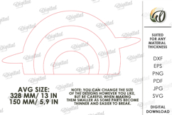 New Baby Gift Laser Cut. Baby Birth Stats Decor SVG Product Image 2