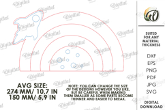 New Baby Gift Laser Cut. Baby Birth Stats Decor SVG Product Image 2