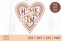 Homeschool mama SVG cut file - Retro homeschool life svg Product Image 1
