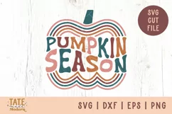 Pumpkin season SVG cut file - Retro fall pumpkin patch svg Product Image 1