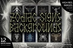 Zodiac Signs 12 Starry Tales Birthchart Product Image 1