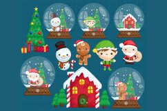 Christmas Character Clipart - Snow Globe Clip Art Product Image 2