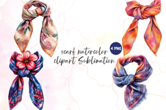 Scarf watercolor dipart Sublimation Product Image 1