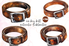 Cowboy belt watercolor Sublimation PNG Product Image 1
