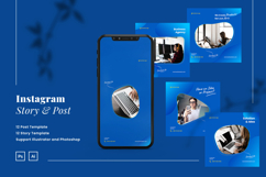 Modern Business Instagram Post &amp; Story Template Product Image 1