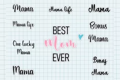 Mom and daughter clip art, Mother's Day clipart, Best Mom Product Image 2