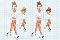 Mom and daughter clip art, Mother's Day clipart, Best Mom Product Image 3