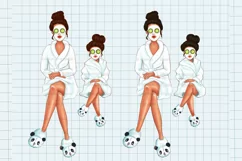 Mom and daughter clip art, Mother's Day clipart, Best Mom Product Image 5