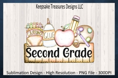 Second Grade Back to School T-Shirt Png Design Sublimation Product Image 1