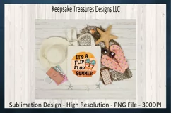 It's A Flip Flop Summer, Sublimation PNG, T-Shirt Design Product Image 3