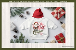 My First Christmas Sublimation Png, Christmas Santa Product Image 2