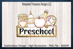 Back To School Preschool Sublimation T-Shirt Png Design Product Image 1