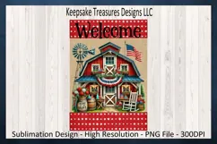 4th Of July Welcome Garden Flag|Patriotic Farmhouse Theme Product Image 2