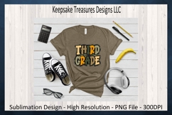 First Day Of School Camo Third Grade, Boy T-Shirt Png Product Image 2