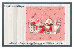 Happy Valentine Nurse Fuel 20ozTumbler Template PNG Product Image 2
