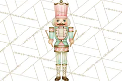 Vintage Pinkmas Clipart PNG Retro Pink Santa Characters Product Image 8