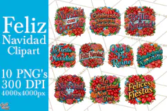 Feliz Navidad Clipart | Latino Culture Christmas Product Image 1