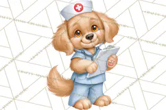 Farm Animal Nurse Clipart PNG | Nursing Sublimation Product Image 11