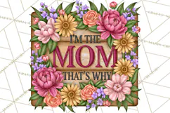 Mom Png | Mama Quotes | Rustic Floral Wood Signs PNG Product Image 11